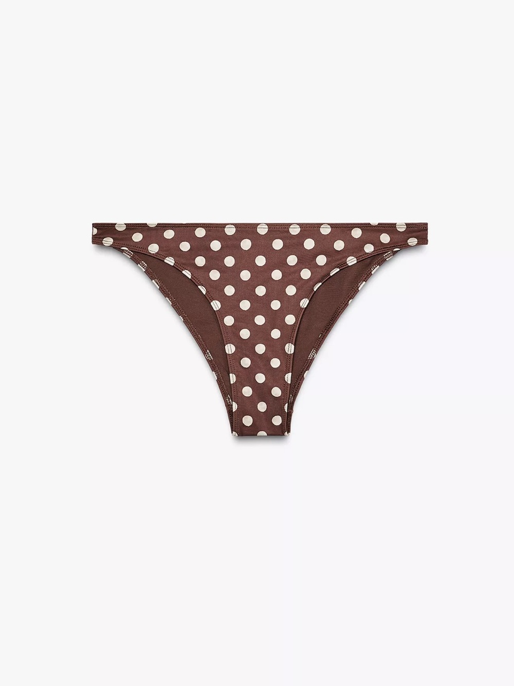 Zara Brown Polka Dot Bikini Bottom
